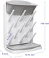 Countertop Ubbi Vertical Baby Bottle Drying Rack, Space Saving Drying Rack Baby Organizer, Gray