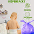 (500 500 Disposable Baby Diaper Bags Bags) Fresh Powder Scented Easy Tie Handles epi Eco-Friendly Diaper Disposable