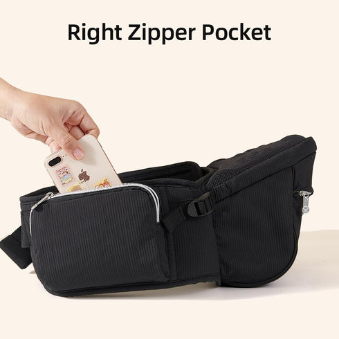 45lbs, Sunveno Baby Carrier with Hip Seat,Ergonomic Baby Hip Carrier, Front-Facing Baby Holder, Anti-Slip Seat Surface
