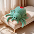 Soft Fur Huggable Green Spider Plush Toy, Adorable 9.8-inch Jumping Spider Doll for Kids & Adults