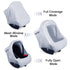 Summer Metplus Car Seat Cover, Breathable Mesh Window Infant Carseat Canopy for Baby Boys & Girls, Stroller Sunshade