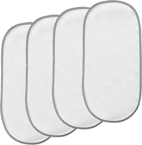 PandaEar 4 Pack Waterproof Changing Pad Liners, Soft Baby Diaper Underpads, 23.6" x 11.8"