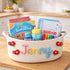 Personalized Baby Gift Basket for Girls Custom Name Rope Storage Bin with