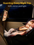 Baby Car Mirror With Light - Rechargeable 2000mA Rear Facing Hook Clip Design for Crystal Clear View