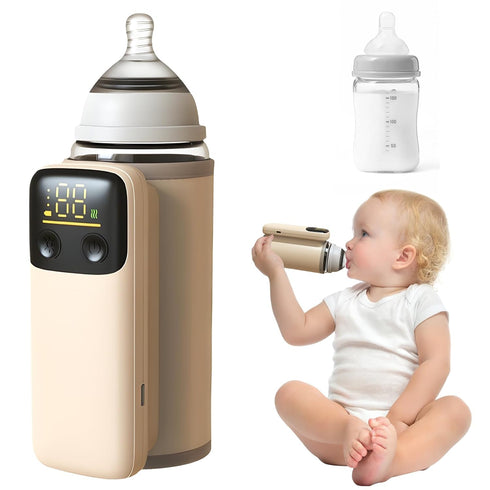 xeamun Portable Baby Milk Bottle Warmer for Breastmilk and Formula Feeding,Travel Fast Baby