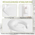 YOXIER Anti-Pinch Baby Shower Stand, Baby Bath Stand with Foldable Design and Armrest, Adjustable Height and Armrest