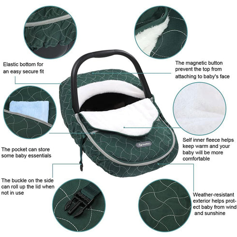 Yoofoss Baby Stroller Bunting Bags, Winter Carseat Canopies Cover for Infant Boys Girls