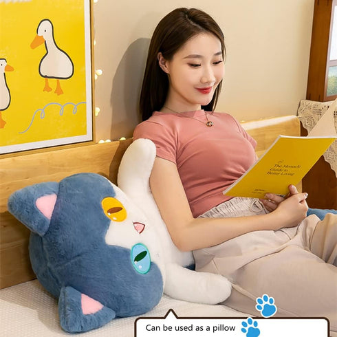 FANGYU Cute Plush Shark Cat Toy, Cartoon Soft Stuffed Pillow (50cm/19.6in)