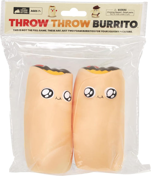 Exploding Kittens Presents Double Burrito Replacement Pack - 2-Pack of Burritos Compatible with The Throw Throw Burrito