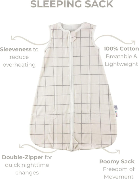 Set (2-Pack), 100% 09 Baby Swaddle Sleep Sack Adjustable Zipper Newborn Swaddle + Wearable Sleep Sack, Cotton, Soft