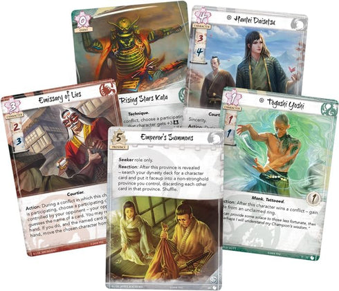 Fantasy Flight Games Legend of The Five Rings: The Card Game The Children of Heaven Dynasty Pack - Tactical Strategy Game for Kids & Adults, Ages 14+, 2 Players, 45-90 Minute Playtime, Made