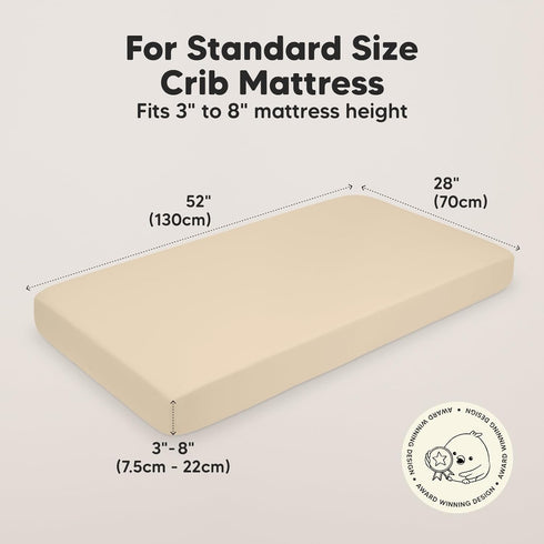 Pack 2-Pack 2-Pack Pack Keababies and Play Sheets Fitted, Mini Crib Sheets and Bamboo Viscose Crib Sheets - Organic