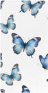 CZXW Blue Butterflies Crib Sheets Fitted 52" x 28" Natural Cotton Soft &