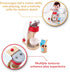 Set Set 3 Hape Wooden White Coffee Maker Kitchen with Accessories| Pretend Play Toy for Kids Ages Years & Up
