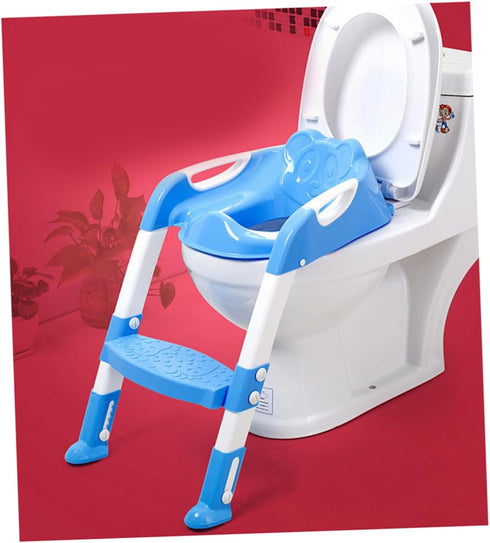 Toddler Potty Training Step Ladder - Easy Clean Toilet Seat for Kids
