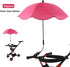 OIY 26 30.7" Clip-On Stroller Umbrella Sunshade, x Adjustable Clamp Parasol with UV Protection for Baby Stroller