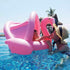 Swimming Baby Pool Float with Canopy,Flamingo Inflatable Ring,Infant Pool Floaties Sunshade Toys for Baby Girls Boys