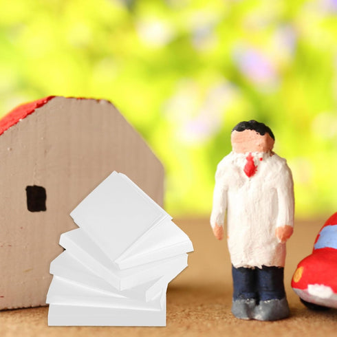 Toddmomy 20 Pcs Miniatures Blank Books, 1:12 Scale White Dollhouse Books, Mini House Accessory Decoration