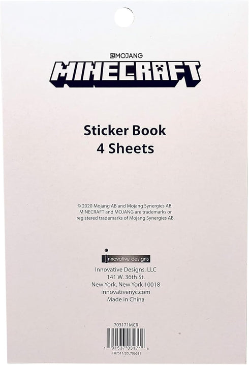 TUGOKU Kids Camera Minecraft Sticker Book, Includes Puffy Stickers, Over 300 Stickers