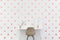 PapaKit Large Round Polka Dot Confetti Wall Decal for Baby Nursery, Safe Removable Adhesive (Rose Gold Metallic)