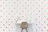 PapaKit Large Round Polka Dot Confetti Wall Decal for Baby Nursery, Safe Removable Adhesive (Rose Gold Metallic)