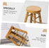 ERINGOGO 8 Pcs Dollhouse Stool - 1:12 Miniature Round Stool Dollhouse Round Stool & Bar Counter Chair Ornament