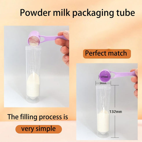 MENGLANSI Travel Friendly Milk Powder Dispenser Box Sealed Compartments Easy Smooth Interior Infant Feeding Organiser