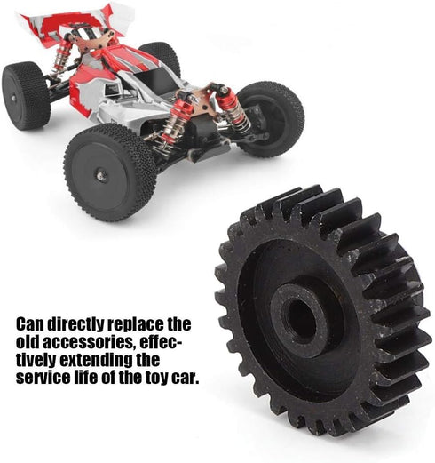 T best Motor Pinion Gear, 27T 1:14 Scale Remote Control Crawler Car Upgrade Parts for Wltoys 1/14 144001 (Black)