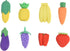 Mini Novelty Cute Fun Food Pencil Erasers for School Classroom Rewards and Party Favors (Fruit & Vegetable)