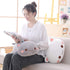 Jensquaify 13.7") Cat Stuffed Animals, Soft Cat Plush Pillow Kawaii Kitten Stuffed Animal Toy Gifts for Kids (Grey