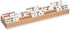 (10-Inch) Set 4 Yellow Mountain Imports Premium Beechwood Domino Racks/Trays - of - Domino Holders for Mexican Train