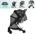 Mosquito Net for Baby Stroller, Full Cover Zipper Mesh Stroller Cover, Breathable Stretchable