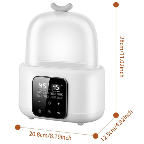 HEALT Double Bottle Warmer with Smart Temperature Control, Fast Baby Food Heater and Defrost Warmer with Timer