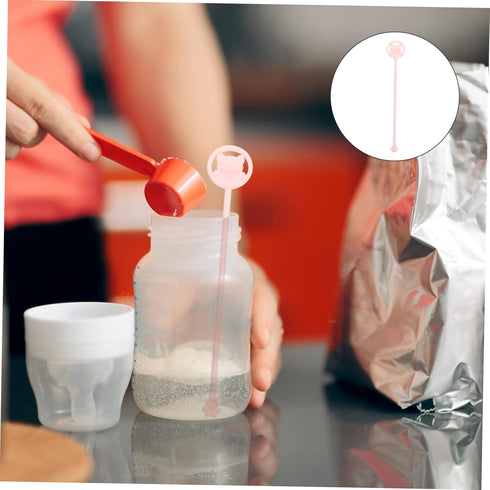 Zerodeko Milk Powder Stirring Stick Longer Cartoon Handle Color Changing Baby Milk Mixer Mixing Tool for Infants Easy