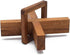 X Cross Disentanglement Puzzle - Wooden Brain Teasers for Adults, Logic Games Gift Puzzle and Mind Teasers