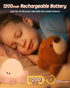 Lustrinex Dimmable Cute Octopus Rechargeable Silicone Night Light for Kids, Touch Control Nightlight with Timer