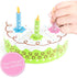 13 Set| Piece Wood Happy Birthday Cake Cake, Candles, Serving Tool & Tray|Party Roleplaying for Kids|Vanilla Cake