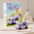 Jollcnoia Set Ice Cream Truck Mini Gourmet Travel RV Car Micro Building Toy Little Cute Truck Mobile Van Stand Fun