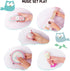 Sets 2 3 Kids Guitar for Girls, Wooden Musical Instruments Toys with Ukulele, Tambourine, Maracas, Harmonica, Mini Band