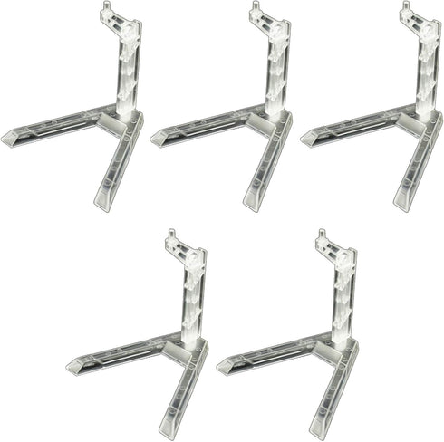 MY MIRONEY Clear Action Figure Display, 5Pcs Flexible Action Base Holder for 1/144 SD BB Gundam Figure Models