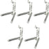 MY MIRONEY Clear Action Figure Display, 5Pcs Flexible Action Base Holder for 1/144 SD BB Gundam Figure Models
