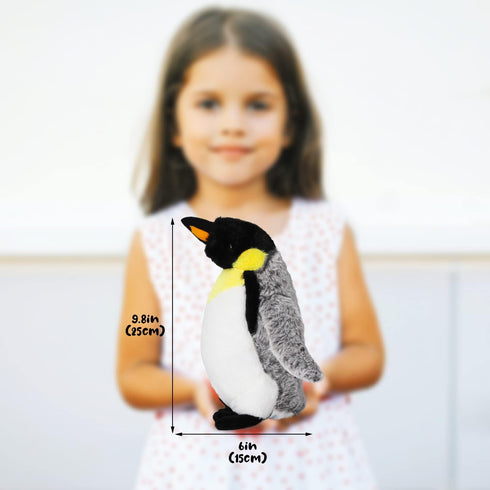 10" Penguin Plush Toy, Soft Fluffy Stuffed Animal Doll, Hugging Toy for Every Age & Occasion