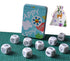 DIY Happy Story Dice, 9 Cubes Toys with 54 Images for Unlimited Story Combinations, Iconic Storytelling Game for Kids