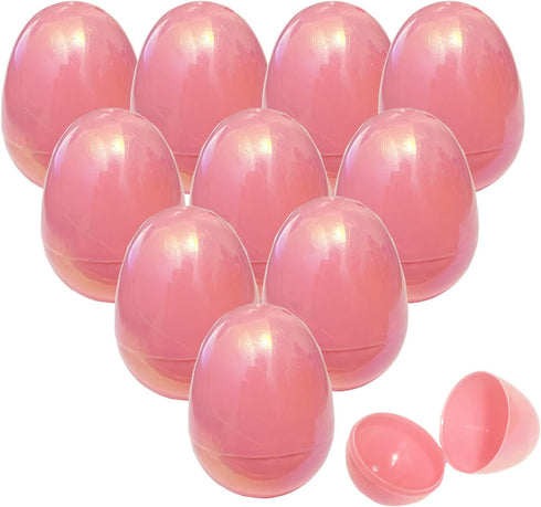 Higoala 36 Metallic Easter Eggs, Fillable Plastic Easter Egg Hunt Party Supply Pack