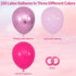 100Pcs 12Inch Pink Balloons Hot Pink Metallic Pink Balloon Light Pink Balloon for Birthday Wedding Baby Shower Princess
