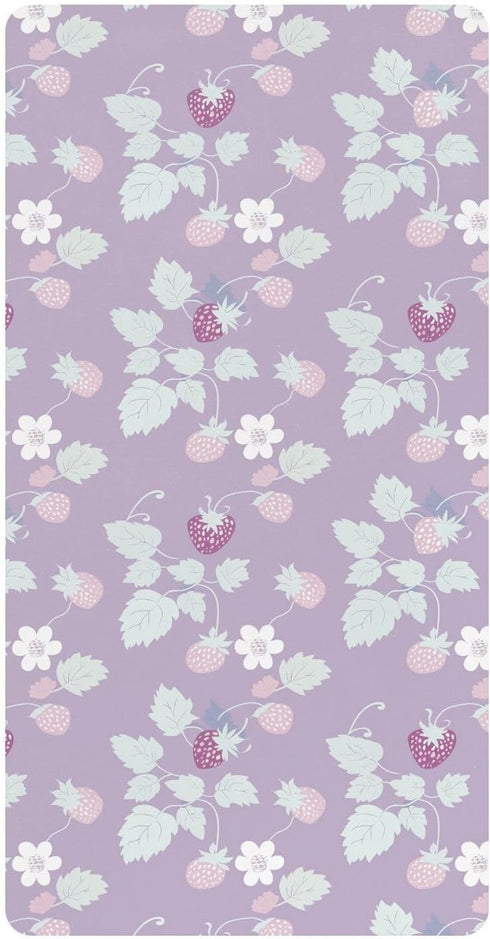 miaozhen Cotton Baby Crib Sheets Comfy Breathable Slow Style Strawberry Lavender Crib Mattress