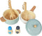 Premium Wooden Toddler Play Kitchen Toys, Montessori Cooking Accessories for Pretend Play Kitchen Set, Gift for 3+