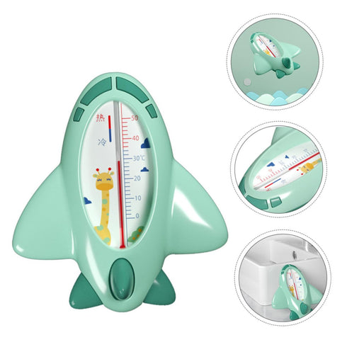 Floating Cartoon Airplane Bath Thermometer - Safe Water Temperature Measurement for Babies