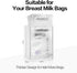 Space Saving 4" Wide Breastmilk Storage Bag Organizer for New Moms, Empty Container for Fridge, Holder with Mount