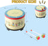 8 inch 2 (8 inch) Floor Tom Drum Gathering Club Carnival Colorful Percussion Instrument with Mallets Music Drum
